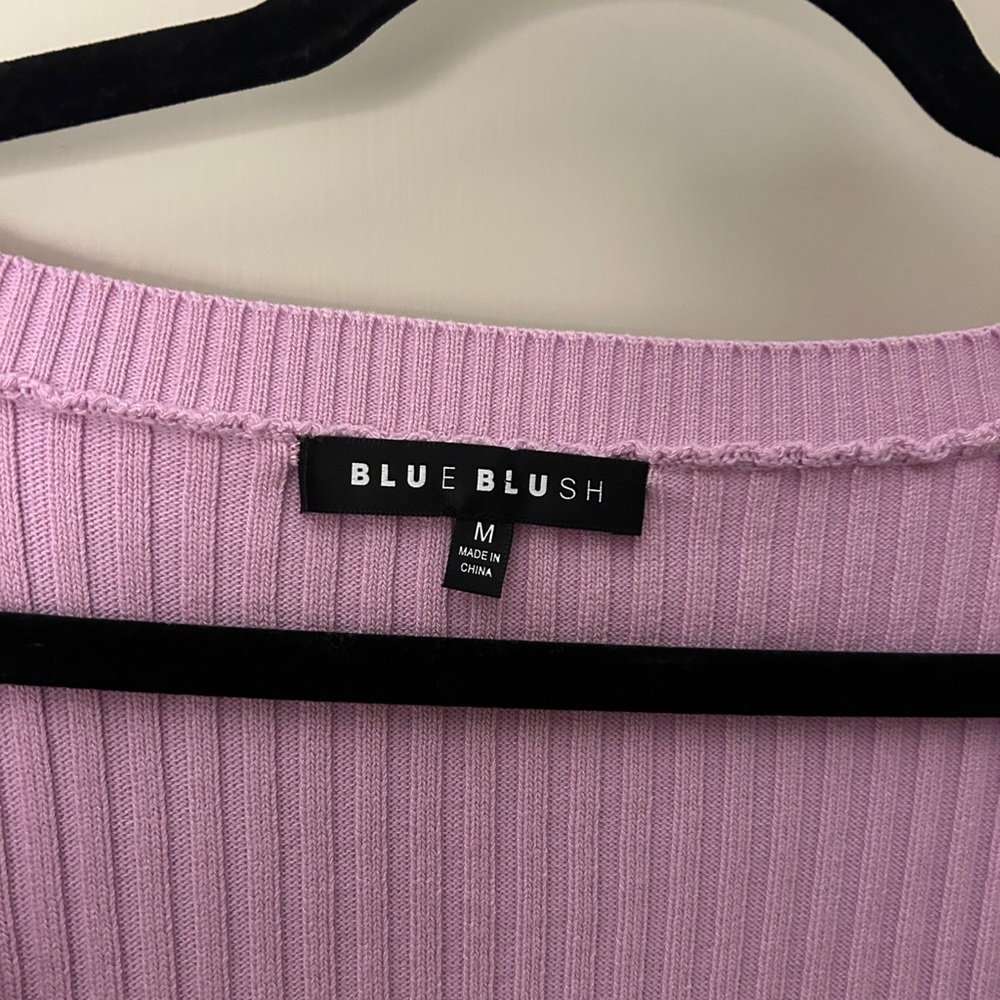 M Blue Blush Lavender Top